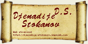 Đenadije Stokanov vizit kartica